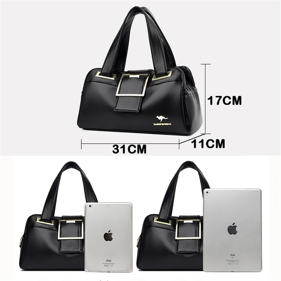 Women Multi-layers Top-handle Bag