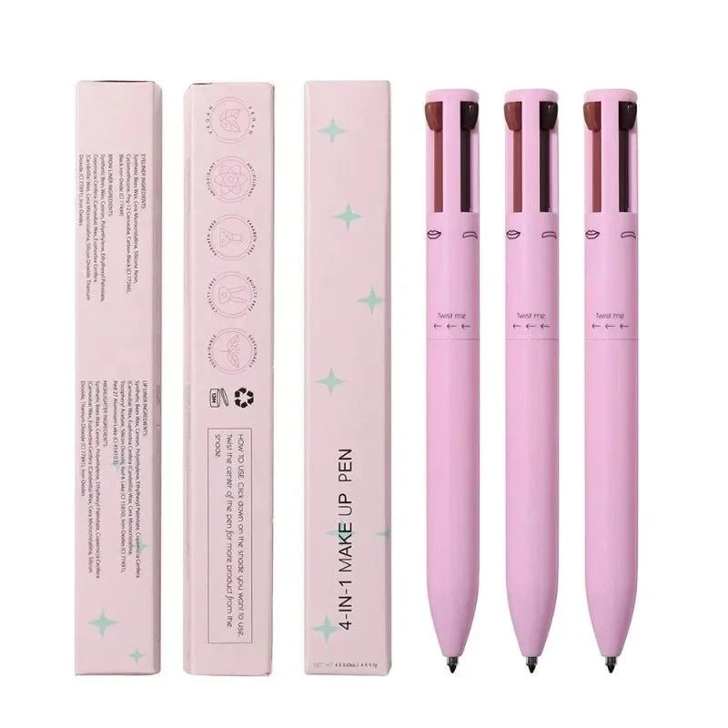 Multi-Style Eyeliner Pen – 4 Tips in 1 for Flawless Eye Looks