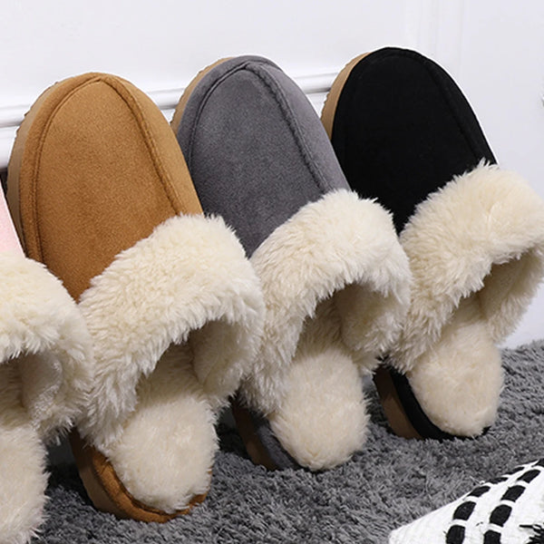 Comwarm Fluffy Winter Slippers For Women