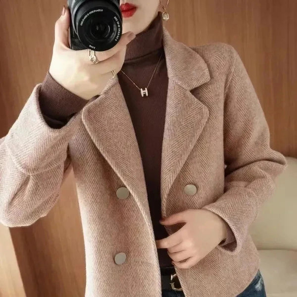 Women's Short Woolen Coat Autumn Winter