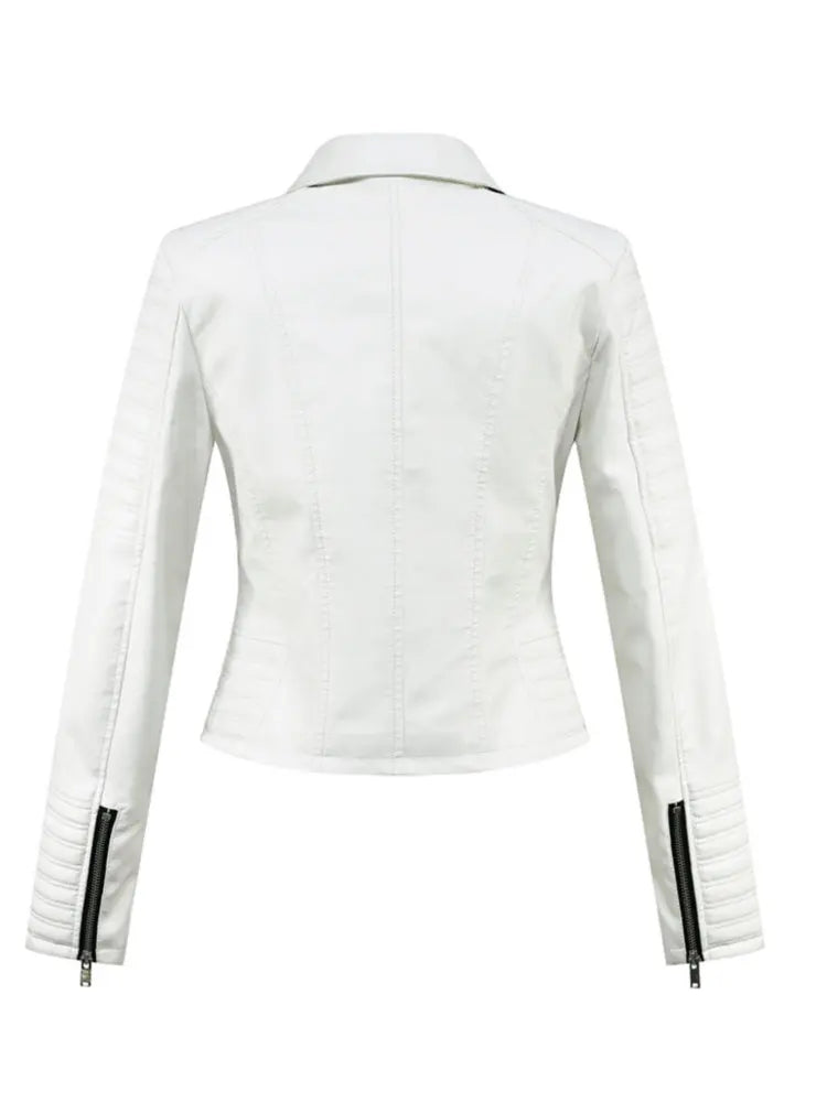Women Motorcycle Faux Leather Jackets