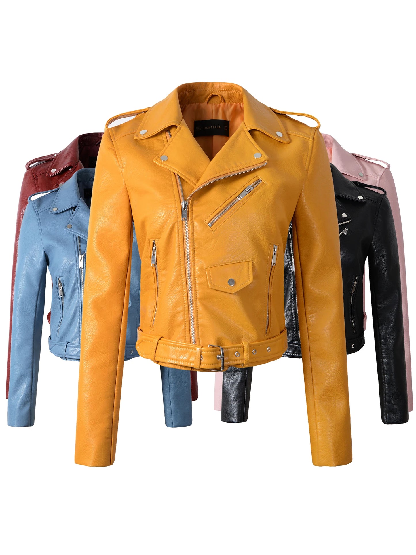 Motorcycle leather jackets - Slim PU jacket Leather