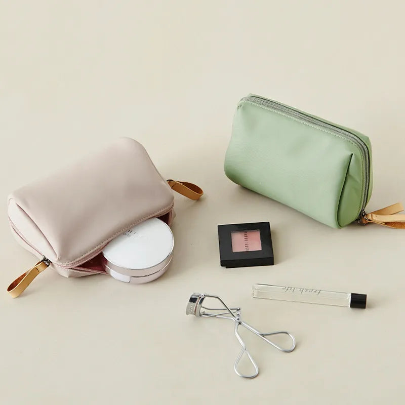New Makeup Bag Simple Solid Color