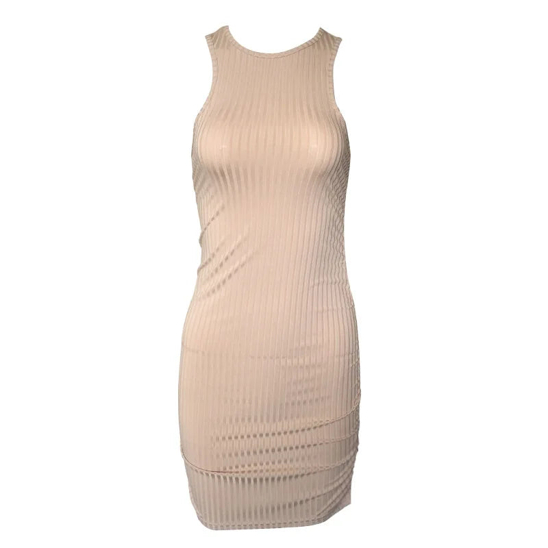 Women's Sexy Slim Fit Camisole Mini Dress – Sleeveless Sheath Clubwear