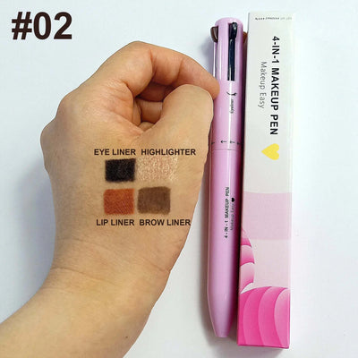 Multi-Style Eyeliner Pen – 4 Tips in 1 for Flawless Eye Looks