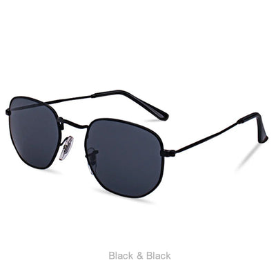 Women’s Oval Sunglasses – Stainless Steel Frame, UV Protection