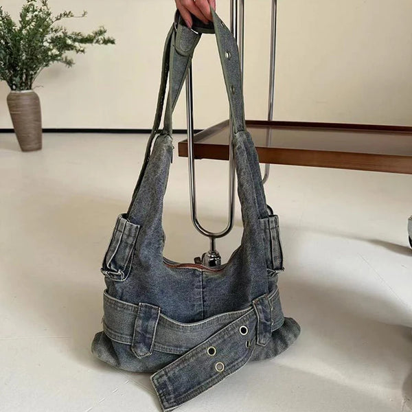 Denim Shoulder Bag Casual