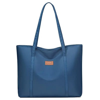 Women’s Vintage Casual Tote with Zipper & Multiple Pockets