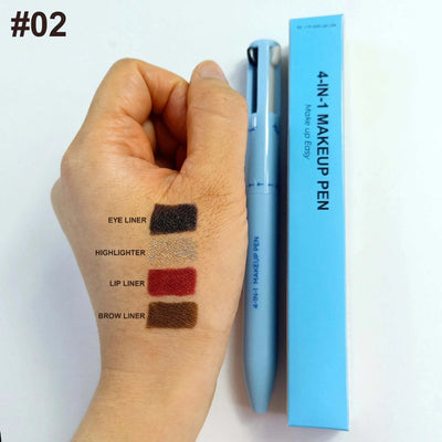 Multi-Style Eyeliner Pen – 4 Tips in 1 for Flawless Eye Looks