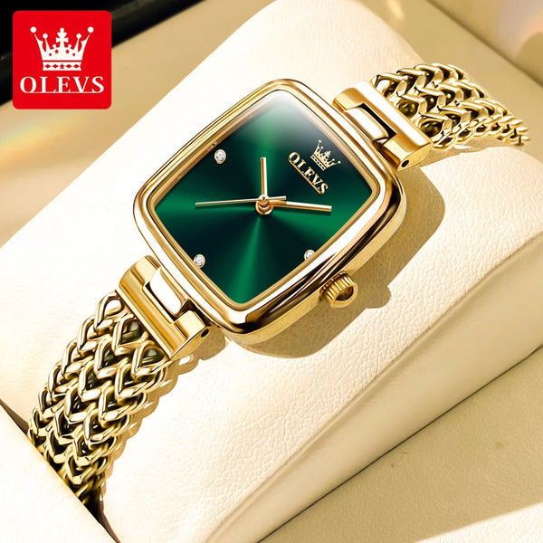 OLEVS Luxury Women's Quartz Watch Fashion Square