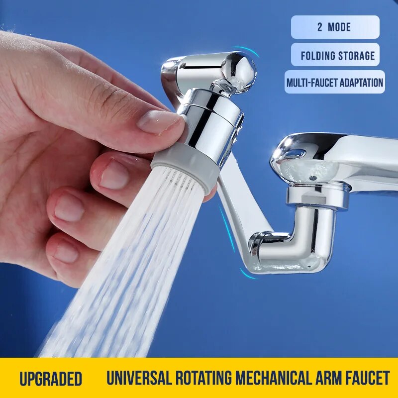 Stainless Steel Universal 1080 °Swivel Robotic Arm Swivel - Faucet