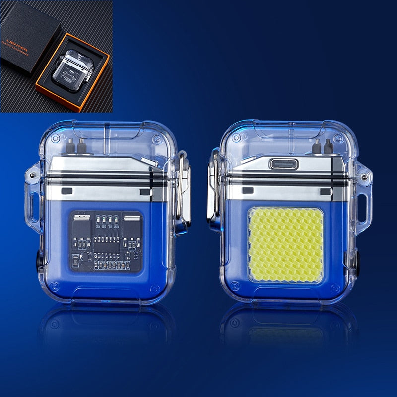 Lighter Electric Transparent Plasma ARC USB Rechargeable Lighters