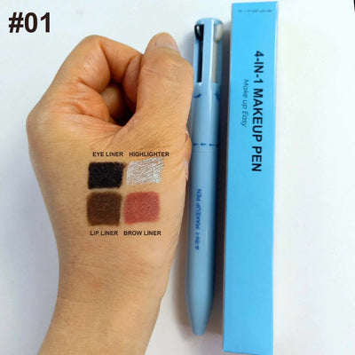 Multi-Style Eyeliner Pen – 4 Tips in 1 for Flawless Eye Looks