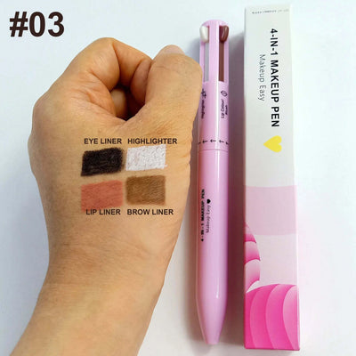 Multi-Style Eyeliner Pen – 4 Tips in 1 for Flawless Eye Looks