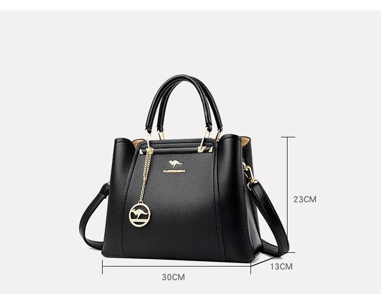 Soft Leather Luxury Handbags Women Bags Designer 3 Layers Shoulder Crossbody Sac Ladies Large Capacity Shopping Messenger Tote