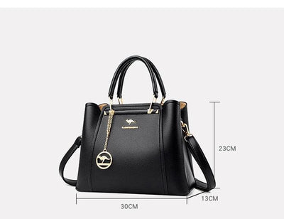 Soft Leather Luxury Handbags Women Bags Designer 3 Layers Shoulder Crossbody Sac Ladies Large Capacity Shopping Messenger Tote