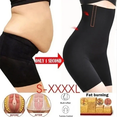  Seamless High-Waist Shaper – Tummy Control & Fat-Burning Fitwear    .