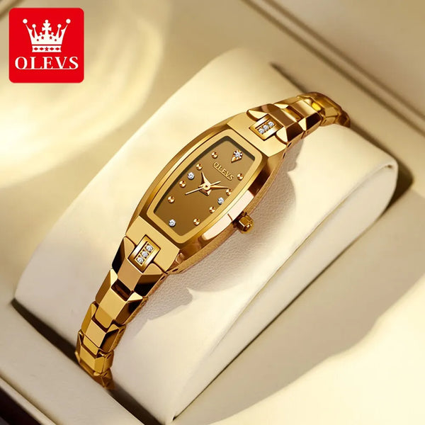 OLEVS Slim Thin Watch for Women Luxury Tungsten