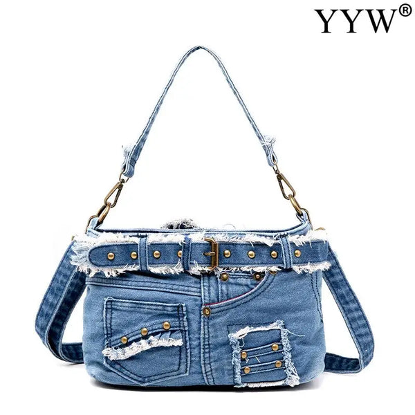 Denim Bag Handbags Shoulder For Lady