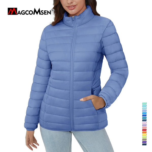 MAGCOMSEN Puffer Jackets Women's Lightweight Quilted