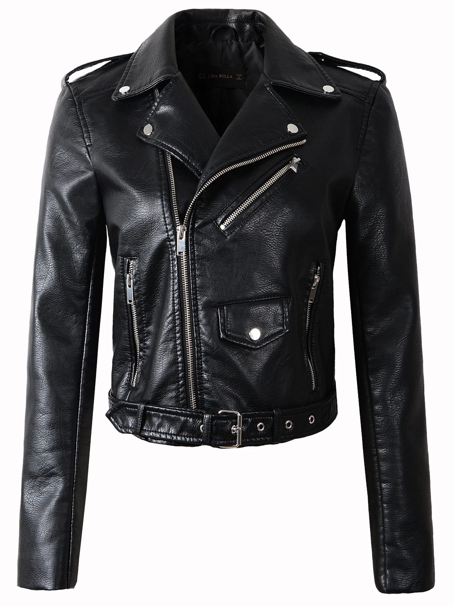 Motorcycle leather jackets - Slim PU jacket Leather