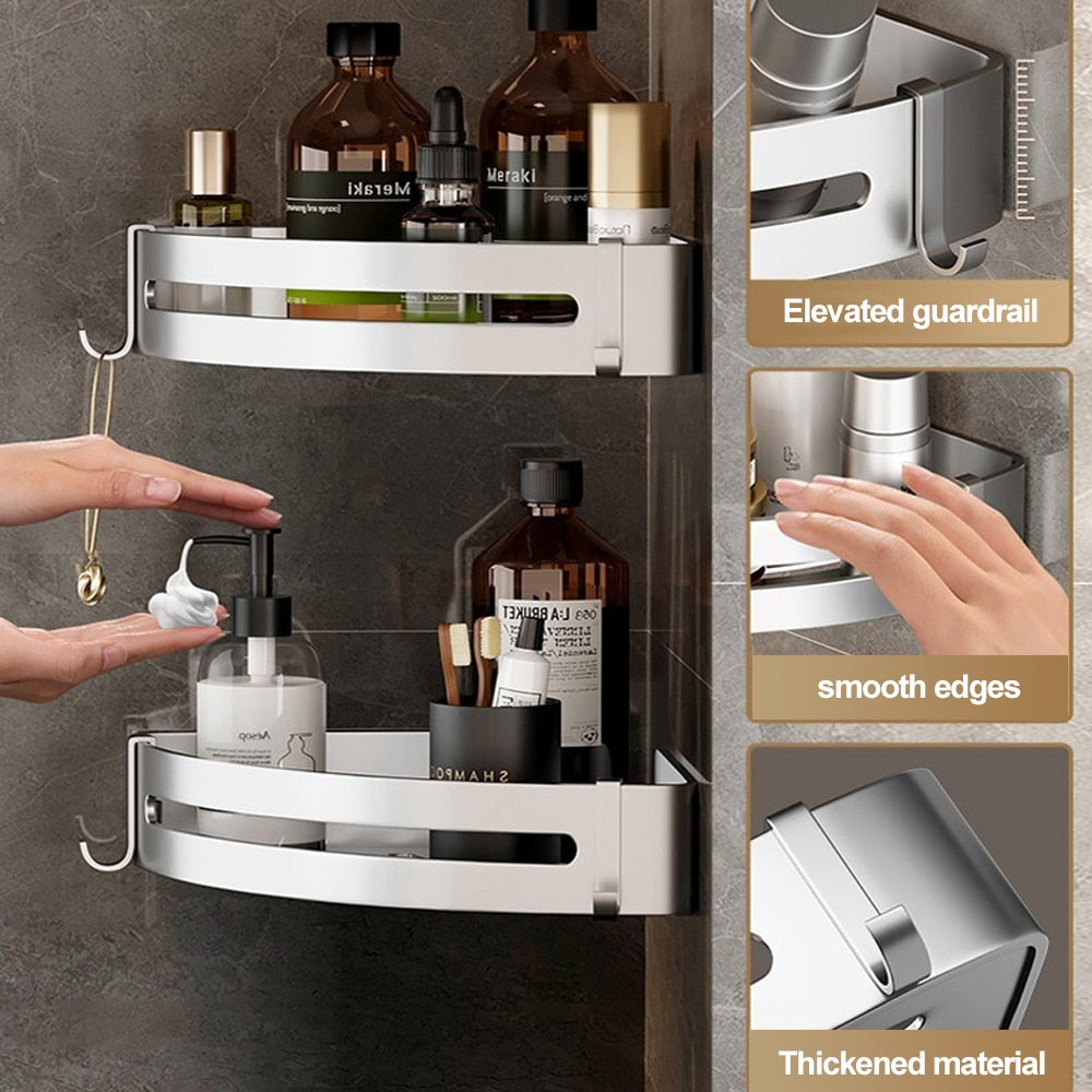 VILOYI Aluminum Bathroom - Shelves Wall Mounted Multilayer