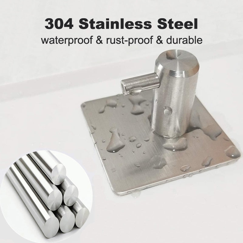 Self Adhesive Hooks - 304 Stainless Steel Hook