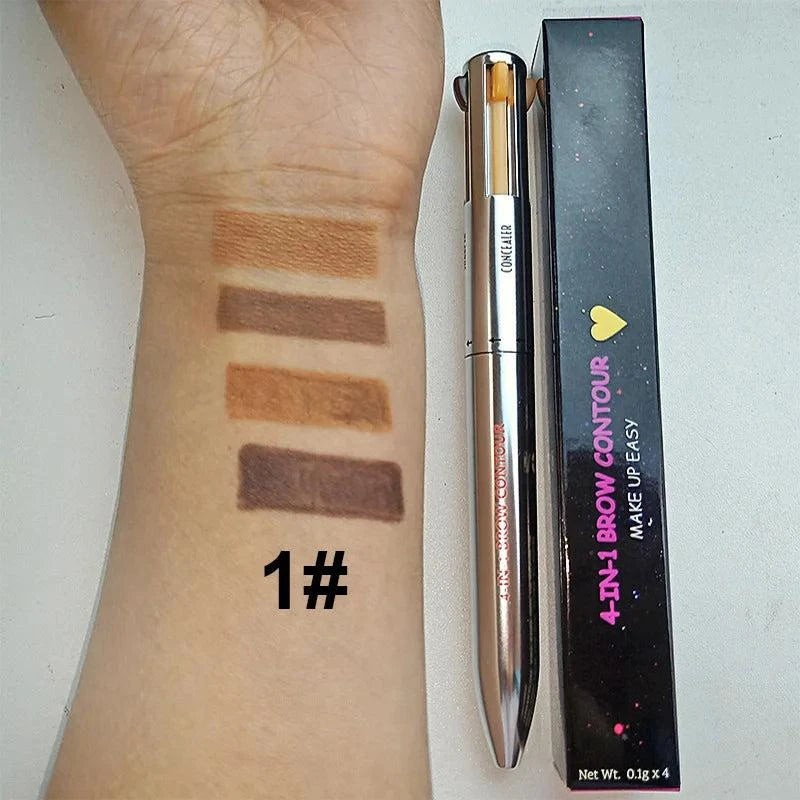 Multi-Style Eyeliner Pen – 4 Tips in 1 for Flawless Eye Looks