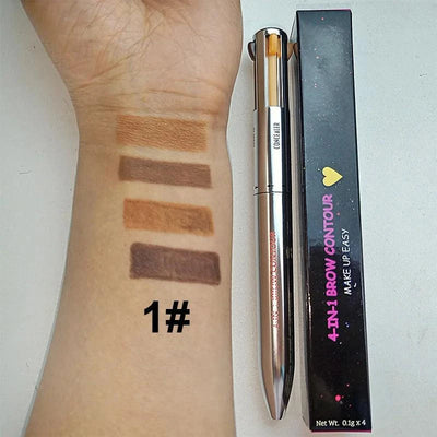 Multi-Style Eyeliner Pen – 4 Tips in 1 for Flawless Eye Looks