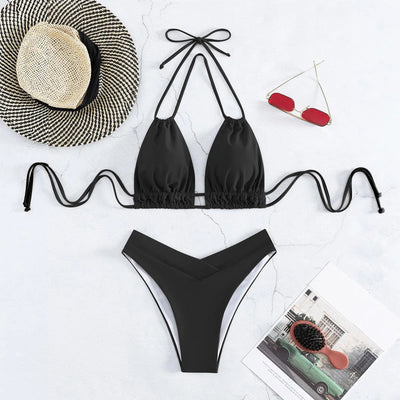 Bikinis Sets - Mid Waist Wide Straps