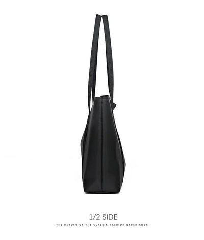 Women’s Vintage Casual Tote with Zipper & Multiple Pockets