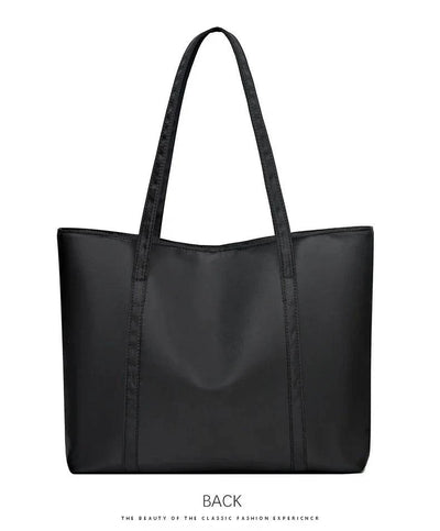 Women’s Vintage Casual Tote with Zipper & Multiple Pockets