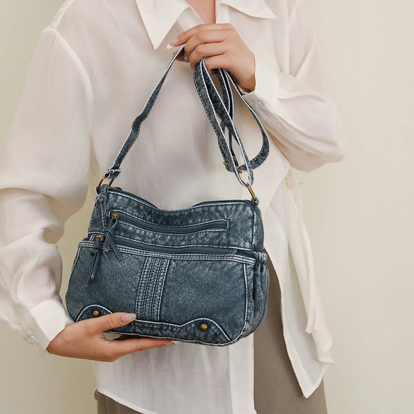 Denim Bag Handbags Shoulder For Lady