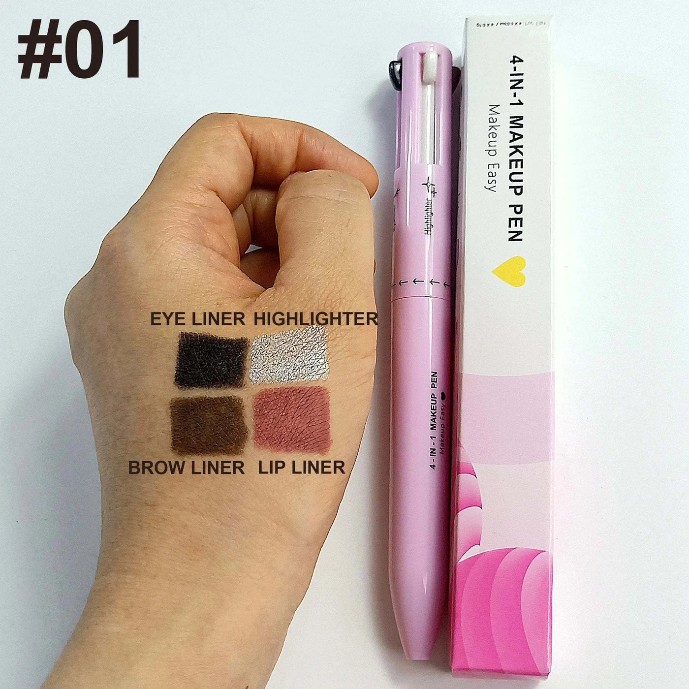 Multi-Style Eyeliner Pen – 4 Tips in 1 for Flawless Eye Looks