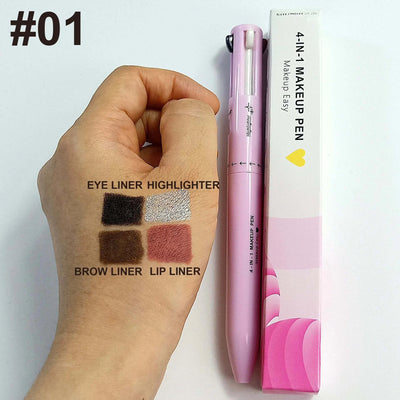 Multi-Style Eyeliner Pen – 4 Tips in 1 for Flawless Eye Looks
