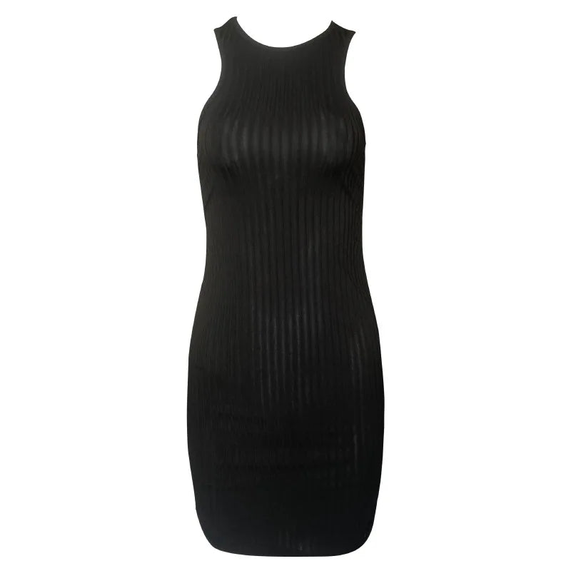 Women's Sexy Slim Fit Camisole Mini Dress – Sleeveless Sheath Clubwear