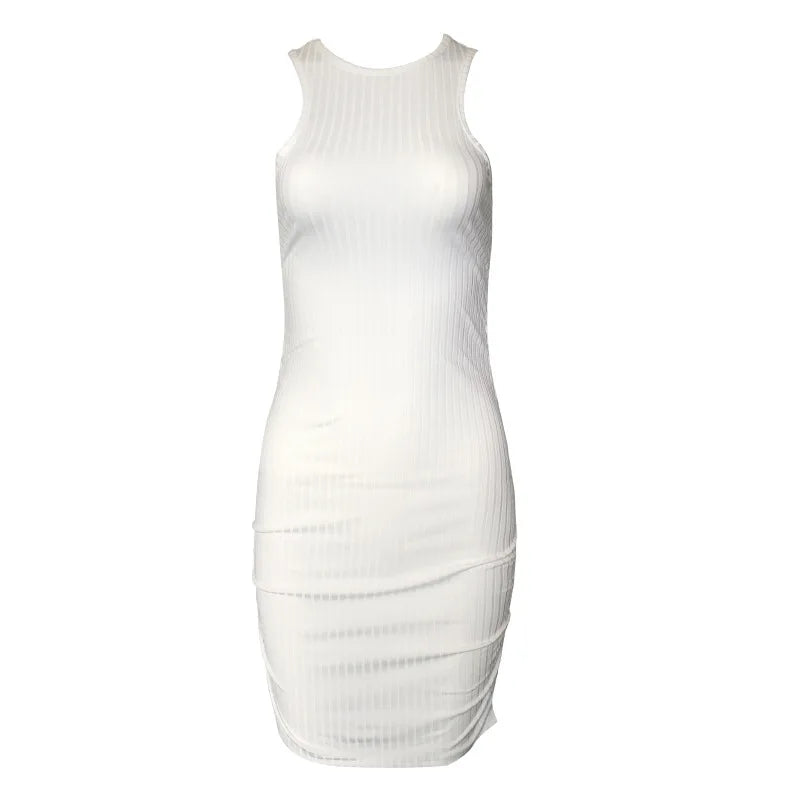 Women's Sexy Slim Fit Camisole Mini Dress – Sleeveless Sheath Clubwear