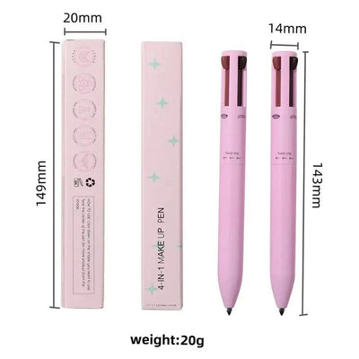 Multi-Style Eyeliner Pen – 4 Tips in 1 for Flawless Eye Looks