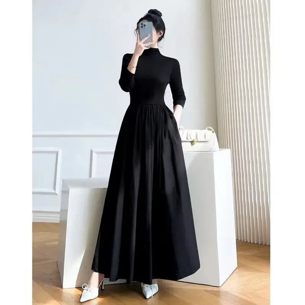 New Long Sleeve Elegant Dress Thin Casual